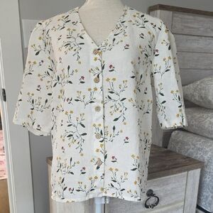 NOTperfectlinen ELMINA button-up linen shirt, Size XL